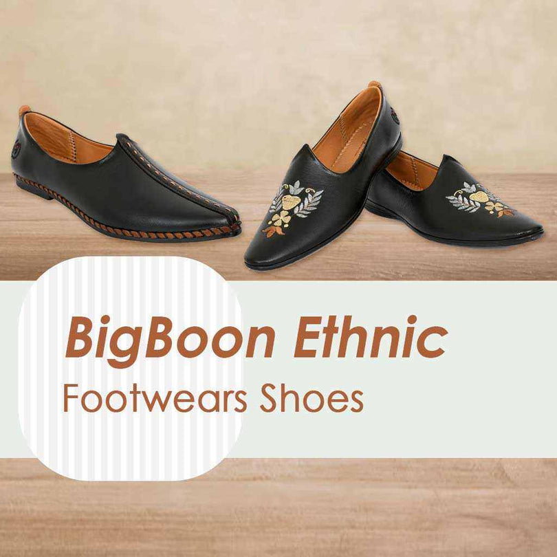 Traditional Indian ethnic footwear shoes from BigBoon Store handcrafted by artisans