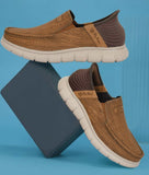 Big Boon men's casual premium materials slip-ons in synthetic leather with rubber sole and mid heel