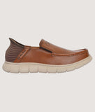 Big Boon men's casual slip-on shoes in synthetic leather with rubber sole and mid heel height