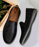 Big Boon Men's Smoky Casual Loafer Shoes in synthetic leather with flat TPR sole and slip-on design