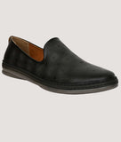 BIGBOON men's smoky casual loafer shoes in synthetic leather with flat TPR sole and slip-on design