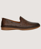 Big Boon men's smoky casual loafers in synthetic leather with flat TPR sole and slip-on closure