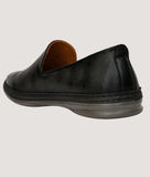 Big Boon Men's Smoky Casual Loafer Shoes in synthetic leather with flat TPR sole and slip-on design