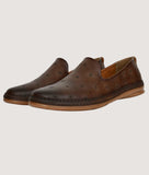 BIGBOON men's smoky casual loafers in synthetic leather with flat TPR sole