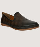 BIGBOON men's smoky casual shoes in synthetic leather with flat heel and slip-on design