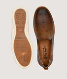 Big Boon men's smoky casual loafer shoes in synthetic leather with flat TPR sole and slip-on design