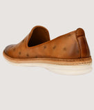 Men's Smoky Casual Loafer Shoes in synthetic leather with flat TPR sole and slip-on design