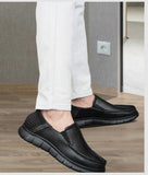 Big Boon men's casual slip-on shoes with synthetic leather and rubber sole