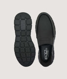 Men's casual slip-on shoes with synthetic leather and supportive mid-heel for all-day comfort
