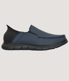 Casual slip-on men's shoes with synthetic leather upper and sleek design for effortless style and comfort