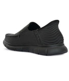 Men's casual slip-on shoes with synthetic leather upper and sleek, stylish design for easy wear and all-day comfort