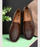 BIGBOON Men's Smoky Casual Shoes synthetic leather loafers with TPR sole and flat heel