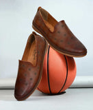 Big Boon Men's Smoky Casual Loafer Shoes in synthetic leather with flat heel and slip-on design