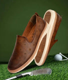 Big Boon men's smoky casual loafer shoes in synthetic leather with flat TPR sole