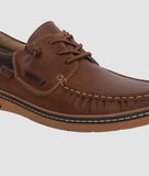 Bigboonstore Casual Unique Stylish Design Big Boon Men's Premium Two-Tone Casual Boat Shoe