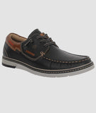 Bigboonstore Casual Unique Stylish Design Black / 6 Big Boon Men's Premium Two-Tone Casual Boat Shoe