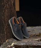 Bigboonstore Casual Unique Stylish Design Blue / 6 Big Boon Men's Premium Two-Tone Casual Boat Shoe