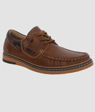 Bigboonstore Casual Unique Stylish Design Dtan / 6 Big Boon Men's Premium Two-Tone Casual Boat Shoe