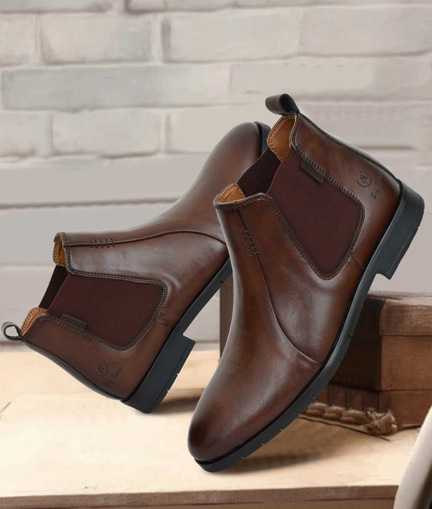 Bigboonstore Chelsea Boots Coffee / 6 Big Boon Men's On-Trend Boots - Stylish & Durable Footwear for Men