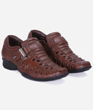 Bigboonstore Different Alligator Style Coffee / 6 Roman Sandal - Big Boon Men's Alligator Style Sandals