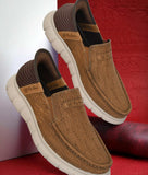 Big Boon men's premium materials slip-ons in leather with sleek design and all-day comfort
