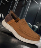 Bigboonstore Hands Free Casual shoes N-tan / 6 Premium Materials Slip-Ons - Big Boon Men's Casual Slip-on Shoes