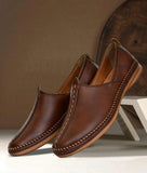 Bigboonstore Jutti Style Coffee / 6 Ethnic shoes - Big Boon Men's Ethnic Nagra  shoes