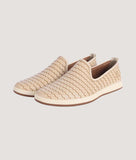 Bigboonstore Loafer Style Off_White / 6 Big Boon Men Woven Design Slip-On Loafer