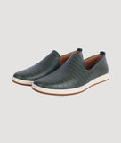 Bigboonstore Loafer Style Olive / 6 Big Boon Men Woven Design Slip-On Loafer