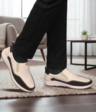 Bigboonstore Moccasin Shoes Off_white / 6 Big Boon Men's Hybrid Moccasin with Contrast Stitching