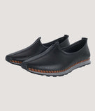Men's ethnic Nagra sport style shoes with synthetic leather and rubber sole for running and gym use