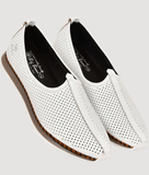 Bigboonstore Nagra Sport Style White / 6 Sport Style Shoes - Big Boon Men's Ethnic Nagra Shoes