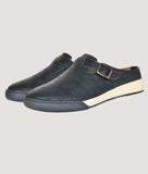 Bigboonstore Open Back Style Blue / 6 Big Boon Men's Printed Ethnic Mules