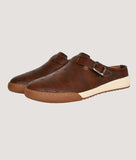 Bigboonstore Open Back Style Coffee / 6 Big Boon Men's Printed Ethnic Mules