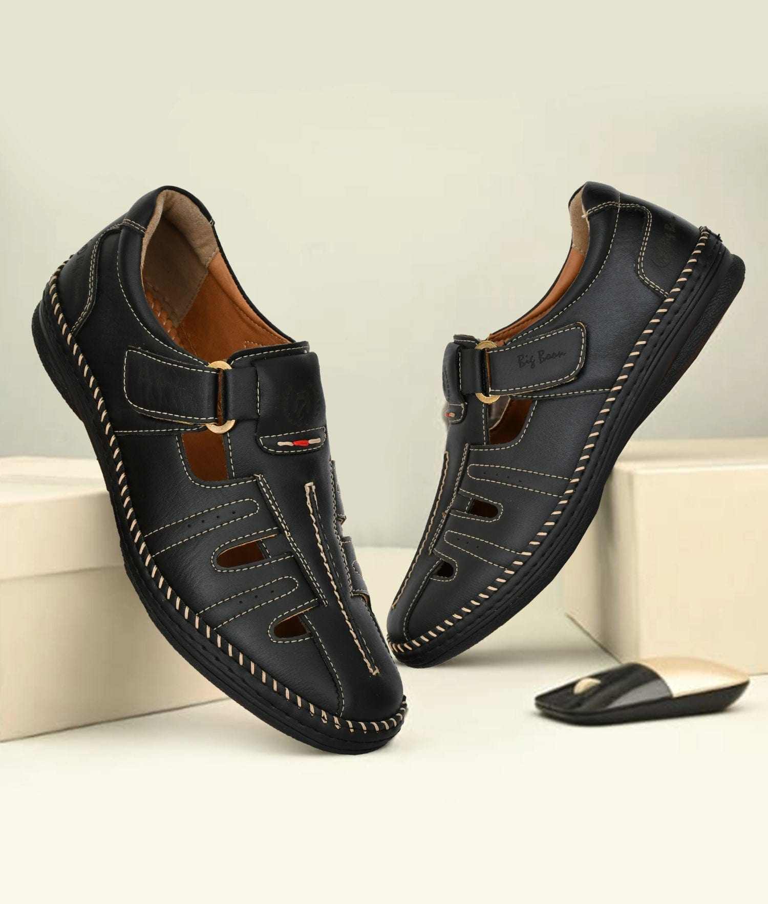 趣味 Boon Vintage Vol.1 & EXTRA1.2.4+7 Sandal - Big Boon Men's Classic Roman Sandals for Style & Comfort