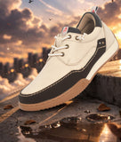 Bigboonstore Sneaker Style Off_white / 6 Big Boon Men's  Casual Lace-Up Sneakers