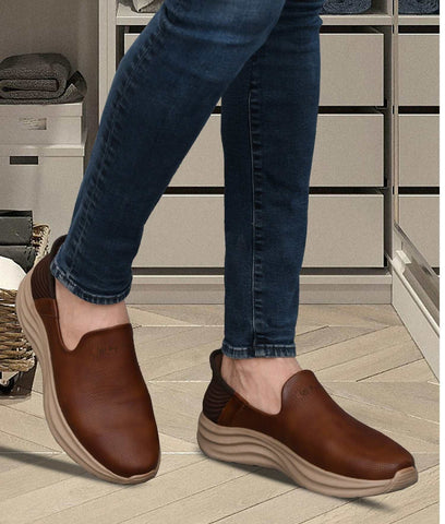 Bigboonstore Tan / 6 Big Boon Kinetic Men's Hands-Free Loafers