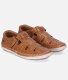 Bigboonstore Velcro Style Tan / 6 Big Boon Men's Roman Sandal Velcro Style Footwear