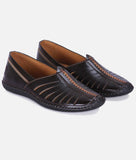 Bigboonstore Sandal Style Black / 6 Big Boon Men's Ethnic shoes in nagra sandal style