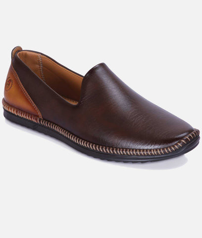 Bigboonstore Unique Slip-on Style Dcoffee / 6 Big Boon Men's Casual Shoes Loafer Unique Slip-on Style
